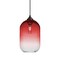 Besa Lighting Omega 12 Cord Pendant, Red/Clear, Bronze Finish, 1x60W Incandescent 1JT-OMEGA12RD-BR - alternate 1